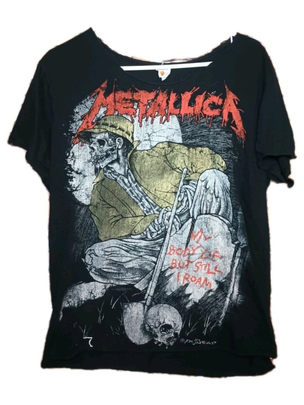 Vintage Metallica Shirt Adult M 2011 My Body Lies Still I Roam Band Grunge Style
